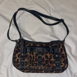 Y2k cheetah print purse